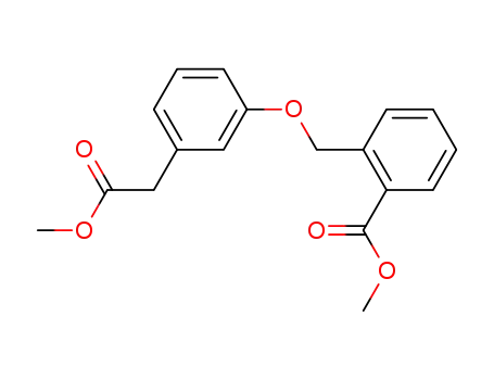 Molecular Structure of 93273-66-6 (methyl 3-<2-(methoxycarbonyl)benzyloxy>phenylacetate)