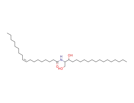 Molecular Structure of 54422-45-6 ((Z)-N-(1,3-dihydroxyoctadecan-2-yl)octadec-9-enamide)