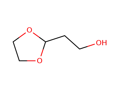 Molecular Structure of 5465-08-7 (2-(1,3-dioxolan-2-yl)ethanol)