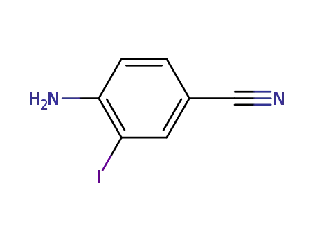 Molecular Structure of 33348-34-4 (4-AMINO-2-IODOBENZONITRILE  98)