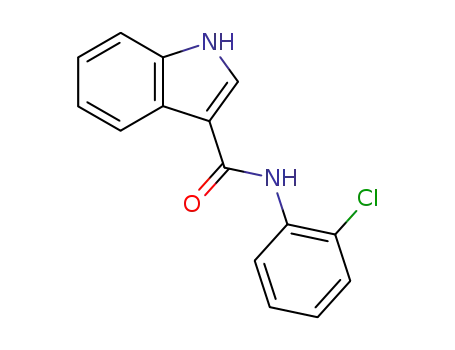 Molecular Structure of 61788-27-0 (1H-Indole-3-carboxamide, N-(2-chlorophenyl)-)
