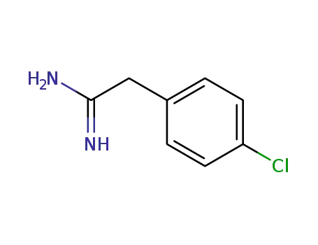 Molecular Structure of 55154-90-0 (2-(4-CHLORO-PHENYL)-ACETAMIDINE)