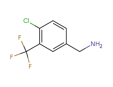 Molecular Structure of 62039-92-3 (4-CHLORO-3-(TRIFLUOROMETHYL)BENZYLAMINE)