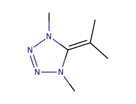 Molecular Structure of 54986-15-1 (1,4-dimethyl-5-(propan-2-ylidene)-4,5-dihydro-1H-tetrazole)