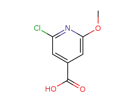 Molecular Structure of 15855-06-8 (2-Chloro-6-methoxyisonicotinic acid)