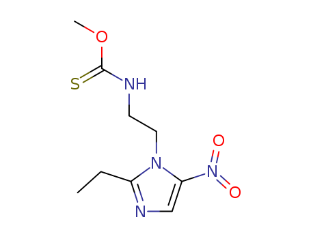 Carbamothioic acid,N-[2-(2-ethyl-5-nitro-1H-imidazol-1-yl)ethyl]-, O-methyl ester
