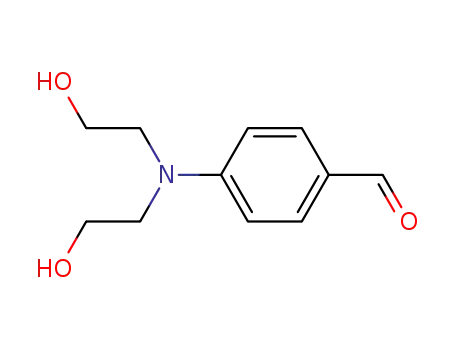 Molecular Structure of 27913-86-6 (4-[N,N-Bis(2-hydroxyethyl)amino]benzaldehyde)