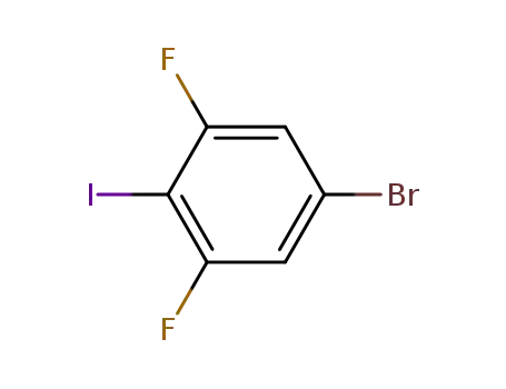 Molecular Structure of 160976-02-3 (4-Bromo-2,6-difluoroiodobenzene)