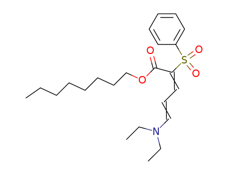 Octyl 5-N,N-diethylamino-2-phenylsulfonyl-2,4-pentadienoate