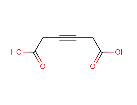Molecular Structure of 5963-39-3 (3-Hexynedioic acid )