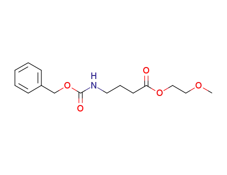 Molecular Structure of 1245613-17-5 (4-benzyloxycarbonylaminobutyric acid 2-methoxyethyl ester)