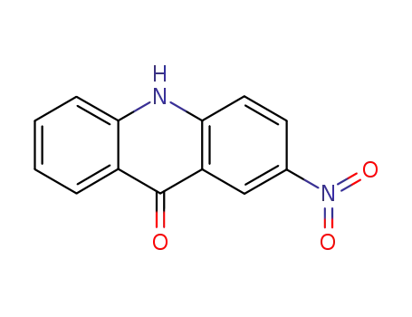 Molecular Structure of 7251-00-5 (2-nitro-10H-acridin-9-one)