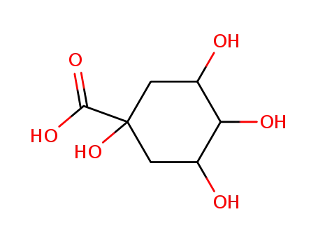 Molecular Structure of 36413-60-2 (1,3,4,5-tetrahydroxycyclohexanecarboxylic acid)