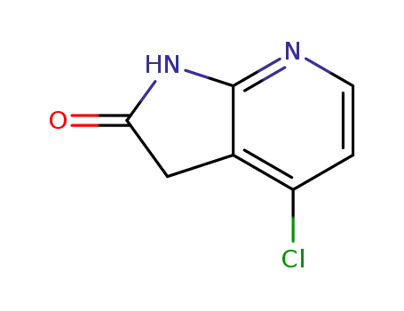 Molecular Structure of 346599-62-0 (4-chloro-1H-pyrrolo[2,3-b]pyridin-2(3H)-one)