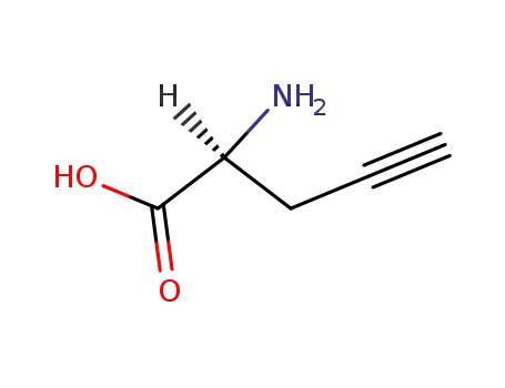 Molecular Structure of 23235-01-0 (L-Propargylglycine)