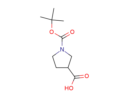 Molecular Structure of 72983-31-4 (pyrrolidine-1,3-dicarboxylic acid 1-tert-butyl ester)