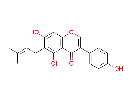 3-(4-Hydroxyphenyl)-5,7-dihydroxy-6-(3-methyl-2-butenyl)-4H-1-benzopyran-4-one