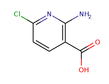 Molecular Structure of 58584-92-2 (2-Amino-5-chloropyridine-3-carboxylic acid)