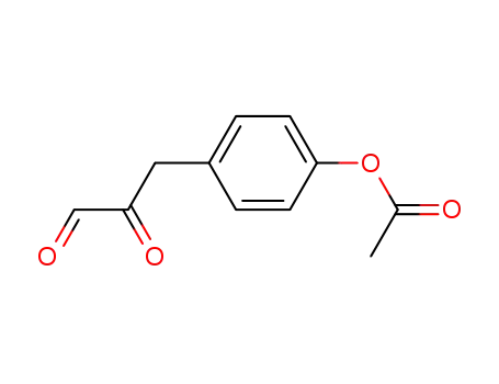 Molecular Structure of 56071-70-6 (3-(4-ACETOXYPHENYL)-2-OXOPROPANAL)