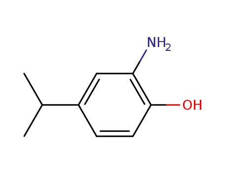 Molecular Structure of 3280-68-0 (Phenol, 2-amino-4-(1-methylethyl)- (9CI))