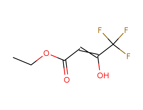 Molecular Structure of 1522-43-6 (2-Butenoic acid, 4,4,4-trifluoro-3-hydroxy-, ethyl ester)