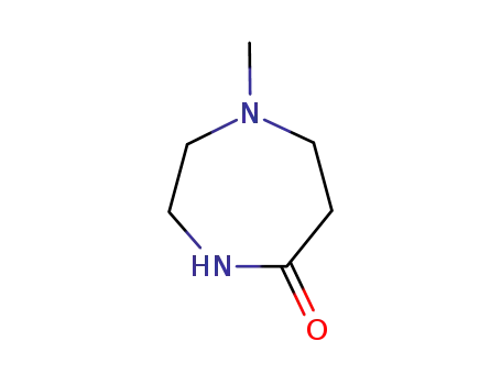 Molecular Structure of 5441-40-7 (2,5-Diaza-5-methylcycloheptanone)