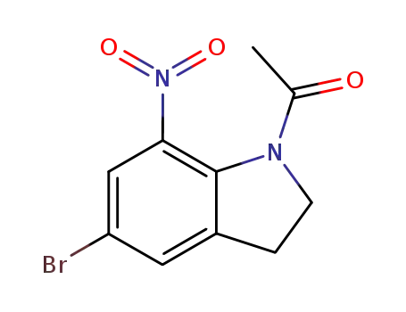 Molecular Structure of 62368-07-4 (1-Acetyl-5-bromo-7-nitroindoline)