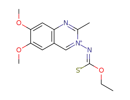 N-(6,7-dimethoxy-2-methylquinazolin-3-io)-N-<ethoxy(thiocarbonyl)>amide