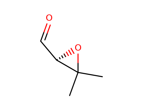Molecular Structure of 121571-31-1 (Oxiranecarboxaldehyde, 3,3-dimethyl-, (2S)-)