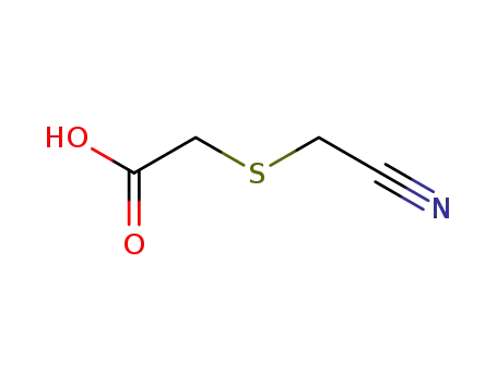 Molecular Structure of 55817-29-3 (2-(Cyanomethylthio)acetic acid)