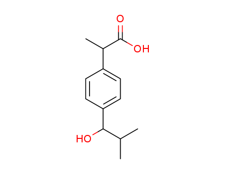 Benzeneacetic acid, 4-(1-hydroxy-2-methylpropyl)--alpha--methyl- (9CI)