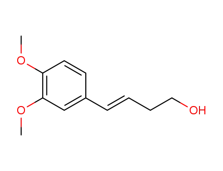 Molecular Structure of 69768-97-4 (4-(3',4'-dimethoxyphenyl)but-3-en-1-ol)
