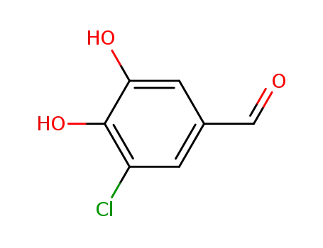 Molecular Structure of 34098-18-5 (3-CHLORO-4,5-DIHYDROXYBENZALDEHYDE)