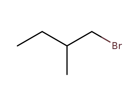 Molecular Structure of 10422-35-2 (1-Bromo-2-methylbutane)