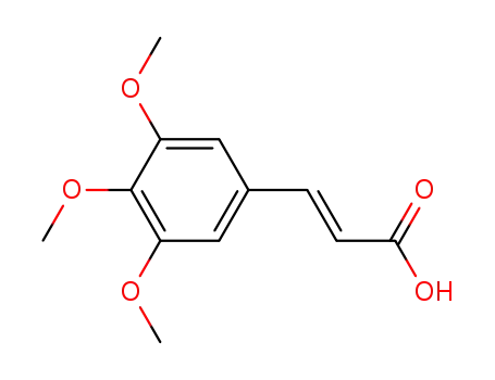 Molecular Structure of 20329-98-0 (3,4,5-TRIMETHOXYCINNAMIC ACID)