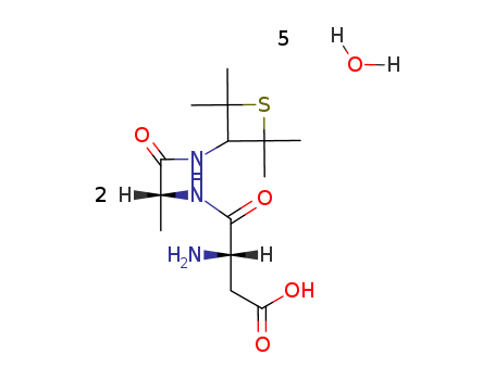 D-Alaninamide, L-.alpha.-aspartyl-N-(2,2,4,4-tetramethyl-3-thietanyl)-, hydrate (2:5)