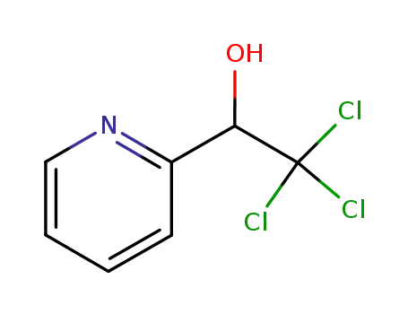 Molecular Structure of 80673-02-5 (alpha-(Trichloromethyl)-2-pyridinemethanol)