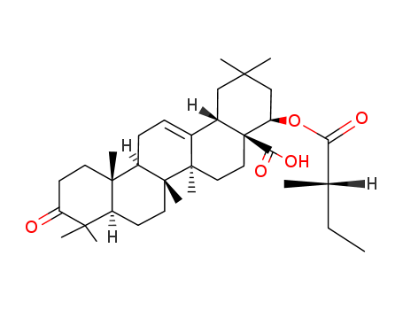Olean-12-en-28-oicacid, 22-[(2S)-2-methyl-1-oxobutoxy]-3-oxo-, (22b)-