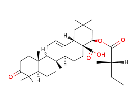 Molecular Structure of 88034-27-9 (lantadene C)