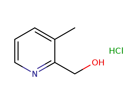 Molecular Structure of 70580-08-4 (2-Pyridinemethanol,3-methyl-, hydrochloride (1:1))