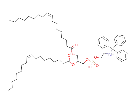 (Z)-Octadec-9-enoic acid 2-{hydroxy-[2-(trityl-amino)-ethoxy]-phosphoryloxy}-1-((Z)-octadec-9-enoyloxymethyl)-ethyl ester
