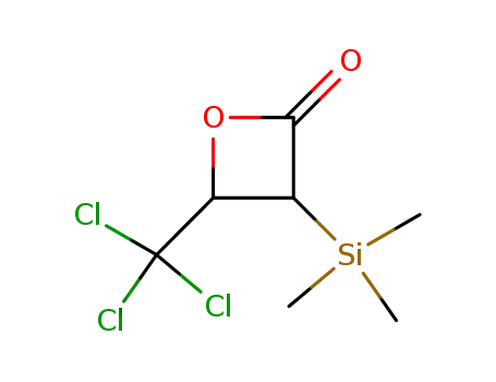 Molecular Structure of 344409-08-1 (3-trimethylsilyl-4-trichloromethyl-2-oxetanone)