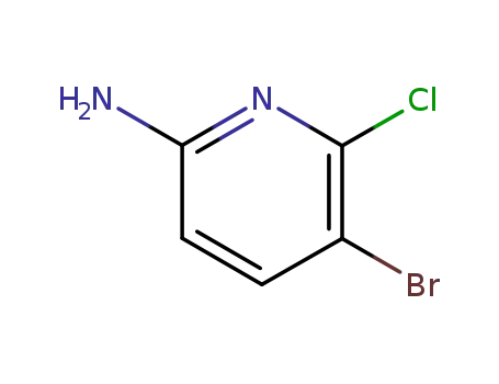 Molecular Structure of 358672-65-8 (5-Bromo-6-chloropyridin-2-amine)