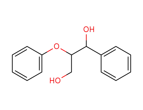 Molecular Structure of 70110-65-5 (2-phenoxy-1-phenylpropane-1, 3-diol)