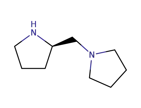 Molecular Structure of 60419-23-0 ((R)-(-)-1-(2-Pyrrolidinylmethyl)pyrrolidine)
