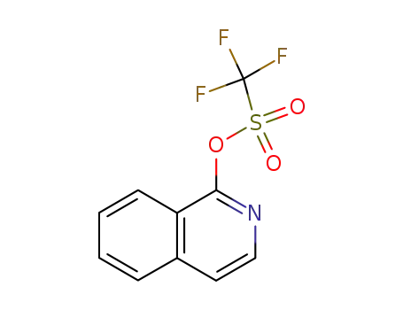 Molecular Structure of 123172-86-1 (Methanesulfonic acid, trifluoro-, 1-isoquinolinyl ester)