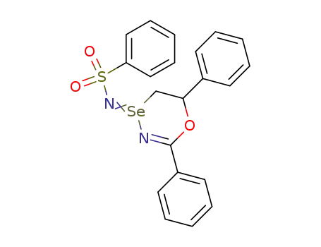 1,4,3-Oxaselenazine,
4,4,5,6-tetrahydro-2,6-diphenyl-4-[(phenylsulfonyl)imino]-