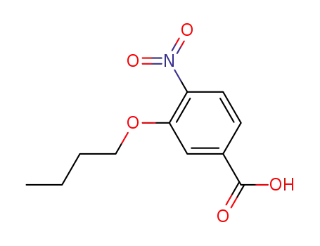 Molecular Structure of 72101-53-2 (3-BUTOXY-4-NITROBENZOIC ACID)