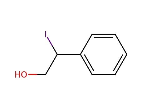 Benzeneethanol, b-iodo-