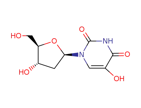 Molecular Structure of 5168-36-5 (5-HYDROXY-2'-DEOXYURIDINE)